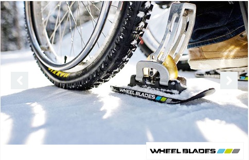 Лыжи Wheelblades S для инвалидной коляски